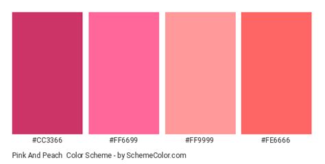 Pink And Peach Color Scheme » Pink » SchemeColor.com