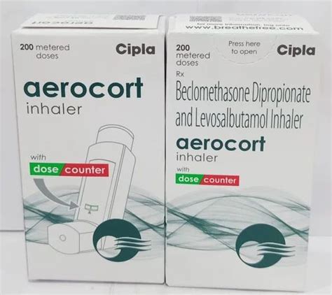 Cipla Aerocort Inhaler At Rs Pack Levosalbutamol Beclometasone