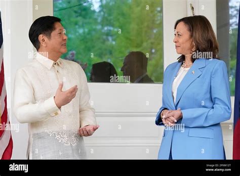 Vice President Kamala Harris Greets Philippines President Ferdinand Marcos Jr And His Wife