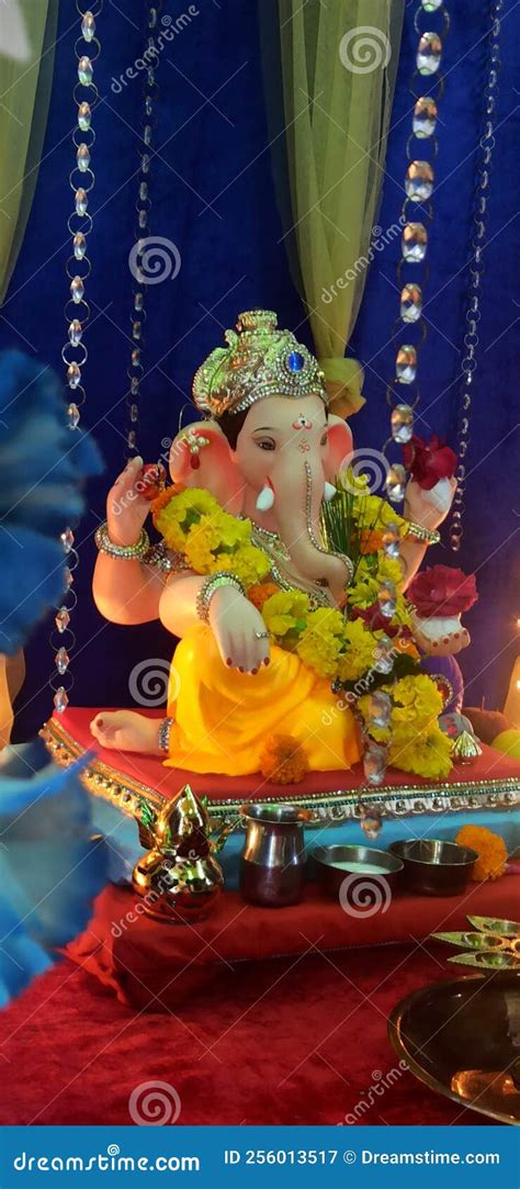 Ganpati Bappa morya stock image. Image of christmas - 256013517