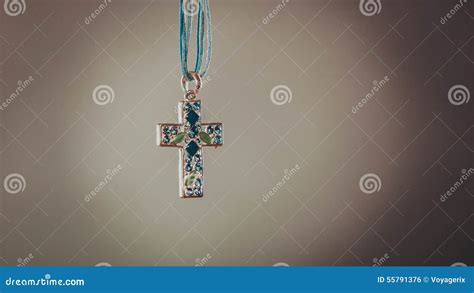 Cross Necklace Pendant Christian Religion Faith Stock Photo Image