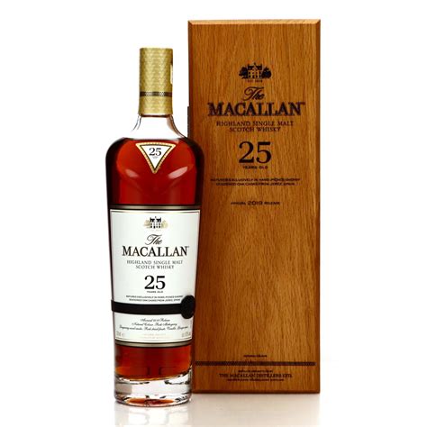 Macallan 25 Year Old Sherry Oak 2019 Release Whisky Auctioneer