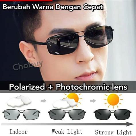 Jual Original Kacamata Polarized Siang Dan Malam Photocromic Anti Silau