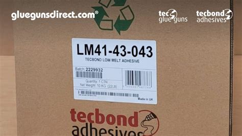 Tecbond LM Low Melt Adhesive Has Been Replaced By Tecbond LM Glue Sticks Guns Dots Hot