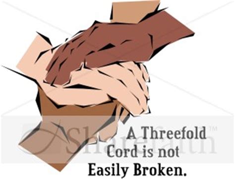 Hands as Threefold Cord | Scripture Word Art