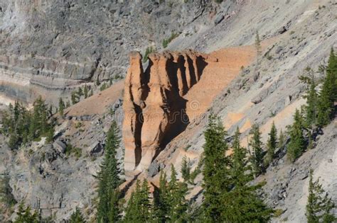 Pumice Castle Formation - Crater Lake National Park Stock Photo - Image ...