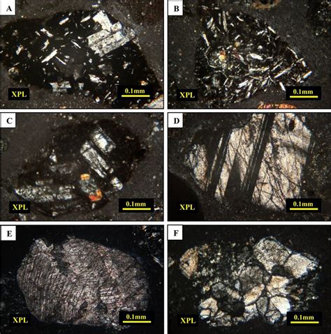 Photomicrographs Of Rayen River Sediments A Volcanic Rock Fragment Download Scientific Diagram