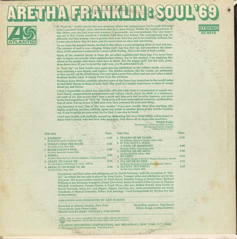 Aretha Franklin Soul 69 Album Art Fonts In Use