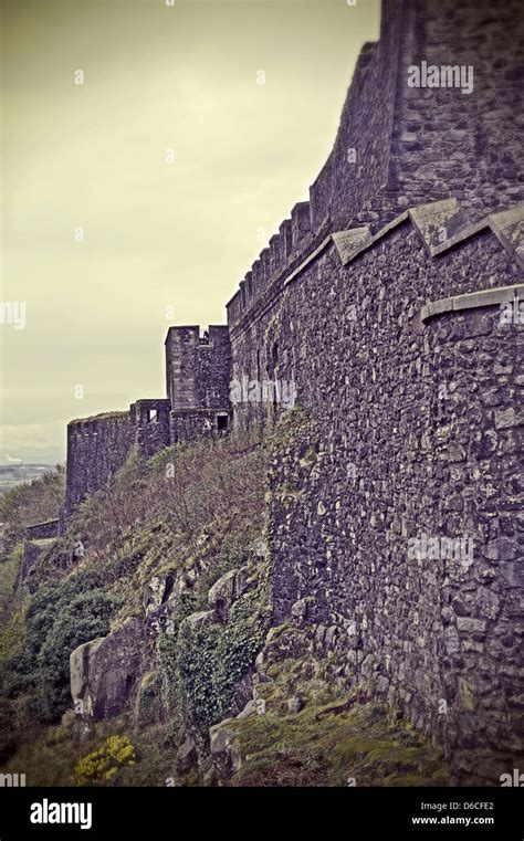 Walls Of Stirling Castle Scotland Stock Photo Alamy