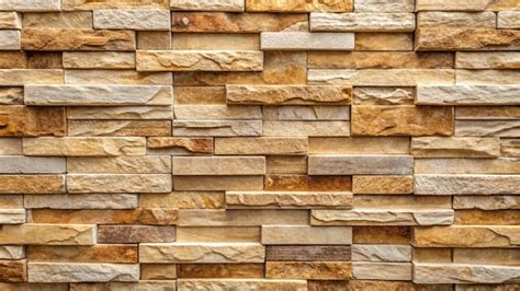 Natural Rustic Stone Wall Cladding Beige Brown Elevation Tile Random