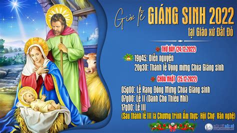 THÔNG BÁO: GIỜ LỄ MỪNG CHÚA GIÁNG SINH 2022 TẠI GIÁO XỨ ĐẤT ĐỎ | Giáo ...