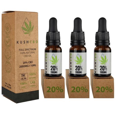 Olejek KONOPNY CBD 20 CBG THC RAW Full Spectrum 6000mg CBD 3x