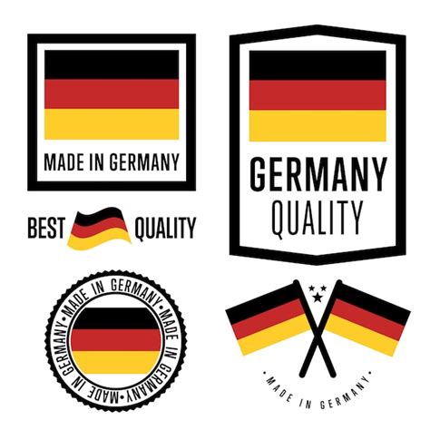 Premium Vector Made In Germany Label Set