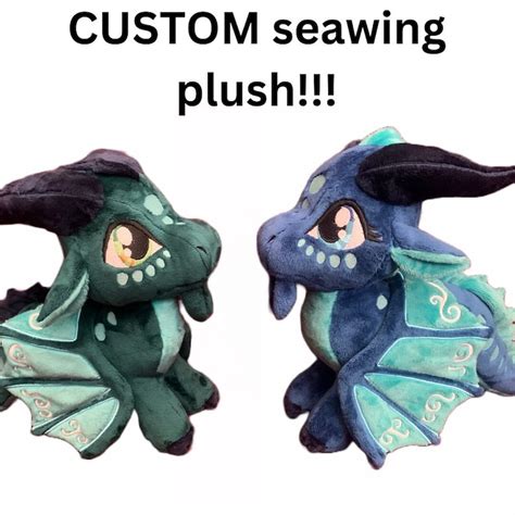 Handmade Wings Of Fire Seawing Dragon Plush Etsy