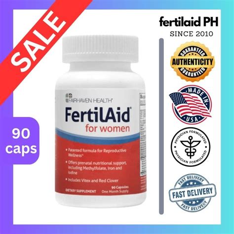 Fertilaid Women Fertility Supplement And Natural Vitamin With Vitex To