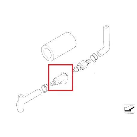 raccord femelle de réservoir Pieces Moto BMW