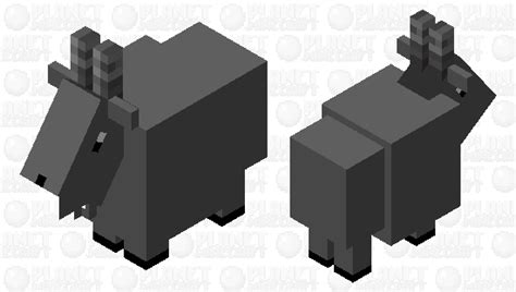 Black Goat Minecraft Mob Skin