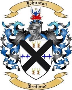 Johnston Family Crest from Scotland by The Tree Maker