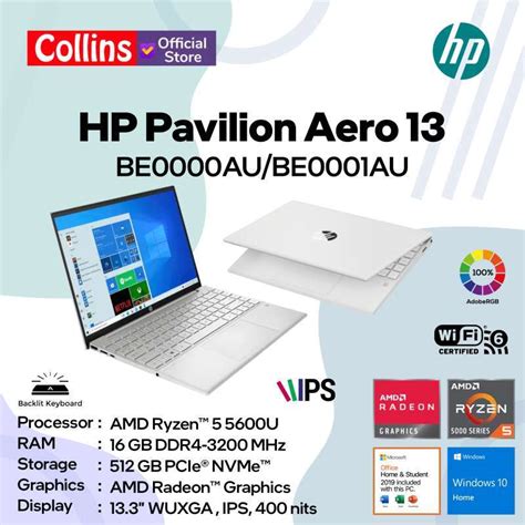 Jual Hp Pavilion Aero Be Au Be Au Ryzen U Gb Ssd Gb