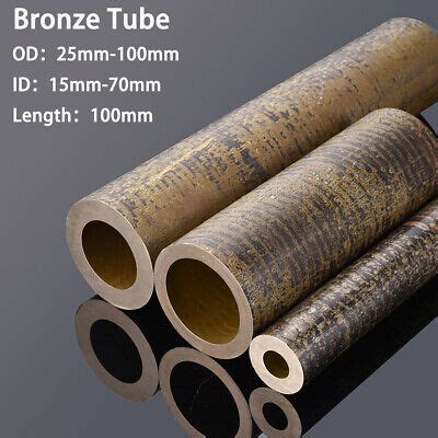 Bronze Round Tube 25 100mm OD 15 70mm ID Bearing Bronze Bushing Matl