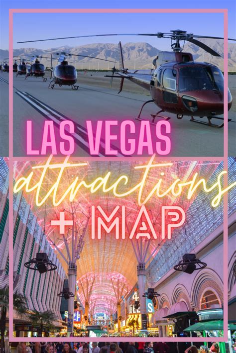 Essential Las Vegas Attractions Map - Valentina's Destinations | Vegas ...