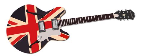 Epiphone Es Union Jack Noel Gallagher Sign By Cobain On