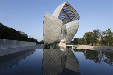 A General View Shows The Fondation Louis Vuitton Designed By Architect Frank Gehry In The Bois