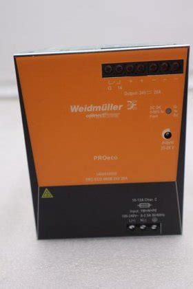 WEIDMULLER PRO ECO 480W 24V 20A DIN RAIL POWER SUPPLY STOCK 3464 In