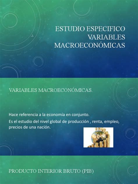 11 Variables Macroeconomicas Descargar Gratis Pdf Producto Interno Bruto Inflación