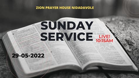 Sunday Communion Service Zion Prayer House Nidadavole