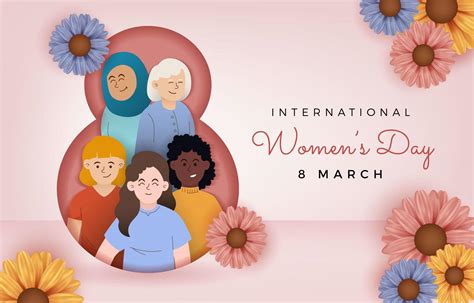 International Women S Day With Different Women 2072830 Vector Art At