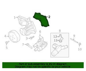 Ford Escape Water Pump Assembly Gasket Pv Z A Oem Parts Online