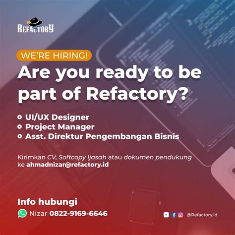 Lowongan Kerja Ui Ux Designer Project Manager Asst Direktur