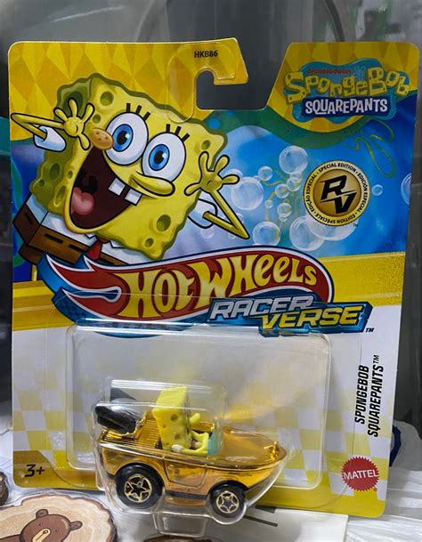 Hot Wheels SpongeBob Squarepants Chase Special Edition Gold Hotwheels