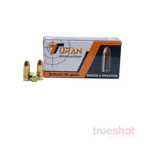 Buy Turan 9mm 115 Grain Fmj Battle Pack High Quality Ammunition For Superior Performance