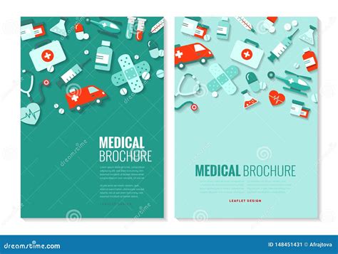 Medical Brochure Template Stock Vector Illustration Of Document 148451431