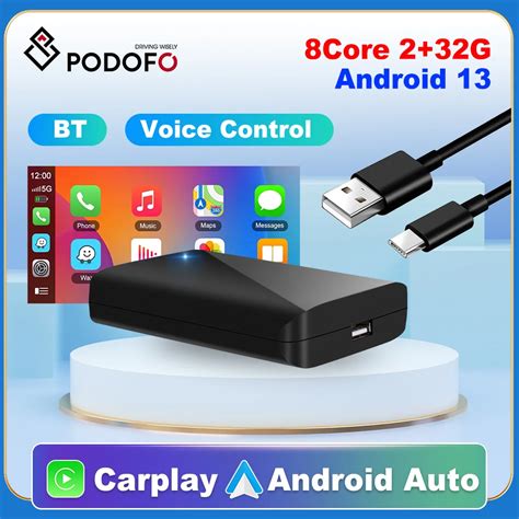 Podofo Carplay Ai Kutusu Android Kablosuz Android Oto Carplay Gb