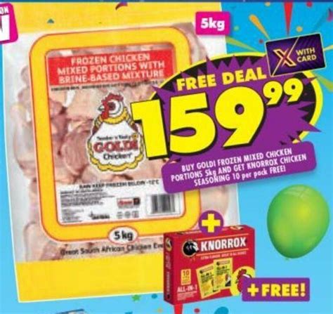 Goldi Frozen Mixed Chicken Portion Kg Offer At Shoprite