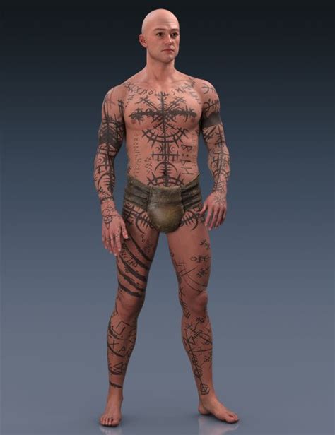 Runic Tattoos for Genesis 9 | 3d Models for Daz Studio and Poser