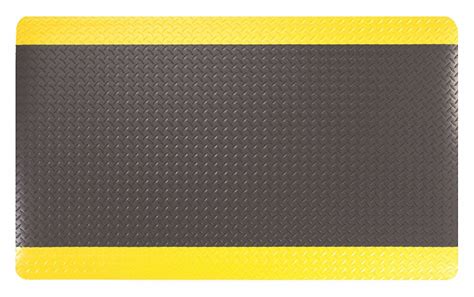 Anti-Fatigue Mat,9/16",Black/Yellow,3x 5 - Grainger