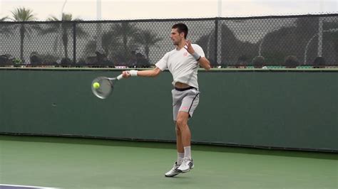 Novak Djokovic Forehand In Super Slow Motion Indian Wells