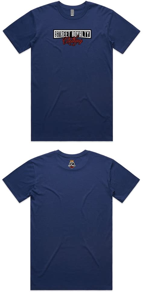 Uni Sex Street Royalty Navy T Shirt Streetroyaltyclothing