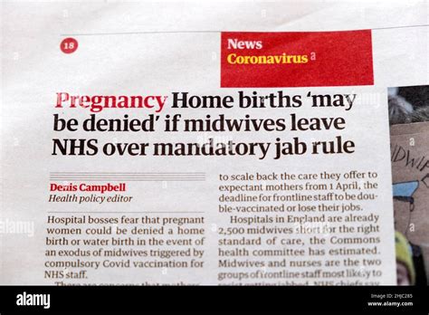 Pregnancy Home Births May Be Denied If Midwives Leave Nhs Over