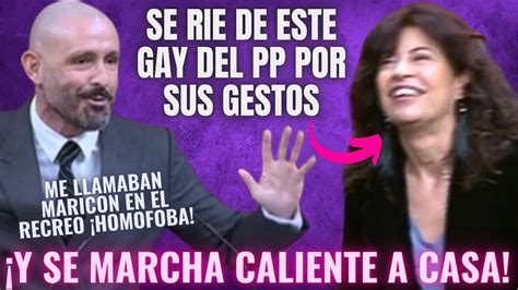 La MINISTRA de IGUALDAD se RÍE de un Diputado GAY del PP por sus