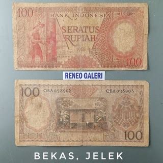 Jual Jelek Utuh Rp Rupiah Tahun Seri Pekerja Tangan Uang Kuno