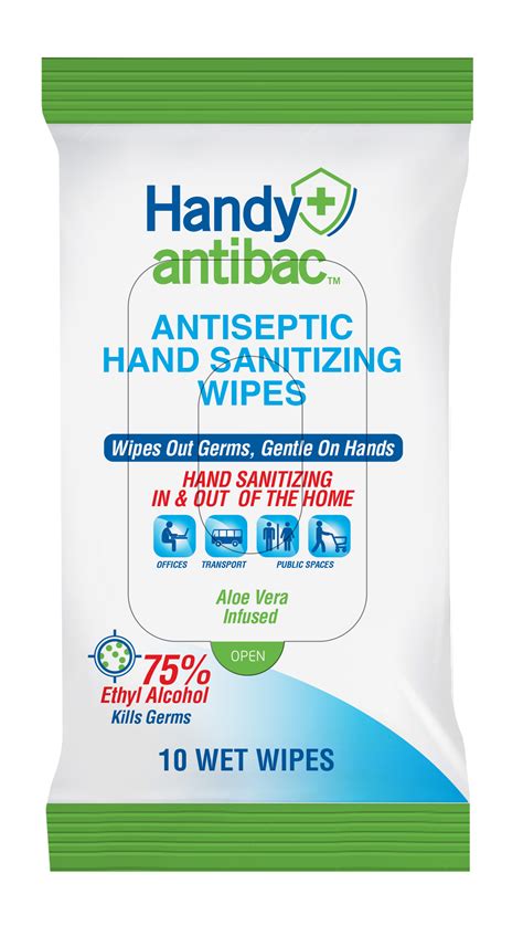 ANTISEPTIC HAND SANITIZING WIPES | HandyAntibac