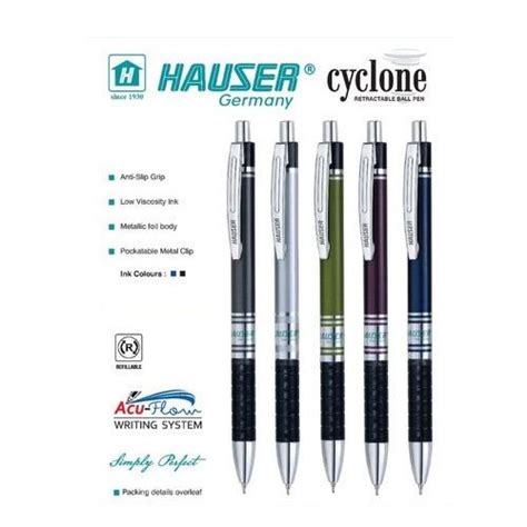 Metal Hauser Cyclone Retractable Ball Pen For Office At In Thane