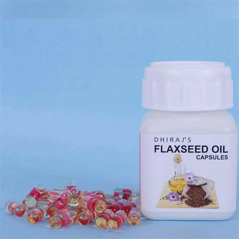 Flaxseed Oil Capsules at Rs 349/bottle(s) | Flaxseed Oil Softgel ...