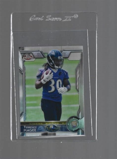 Topps Chrome Mini Terrence Magee Rc Silver Refractor Ravens Lsu