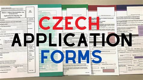 Czech Visa Application Form Different Youtube